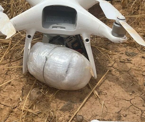 A drone carrying crystal meth