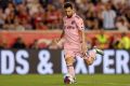 Lionel Messi in pink Inter Miami kit