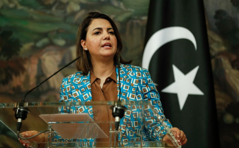 Libyan Foreign Minister Najla Mangoush