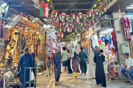 A busy evening in Oman's Muttrah souq