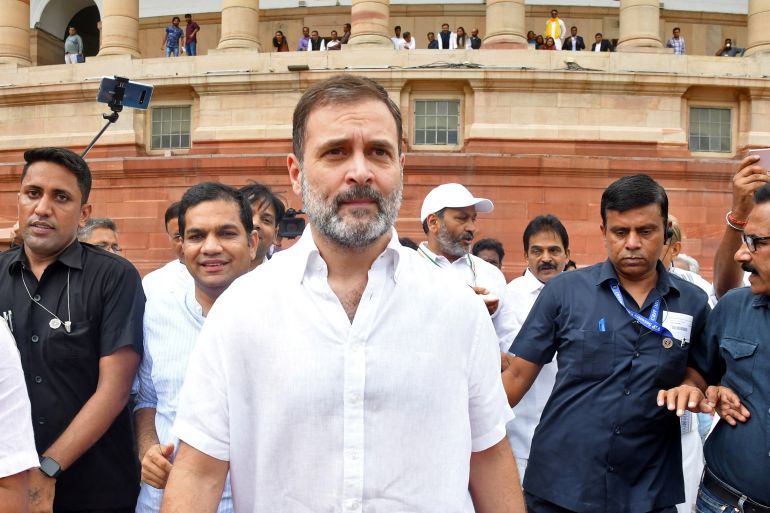 Rahul Gandhi, a senior leader of India's main opposition Congress party