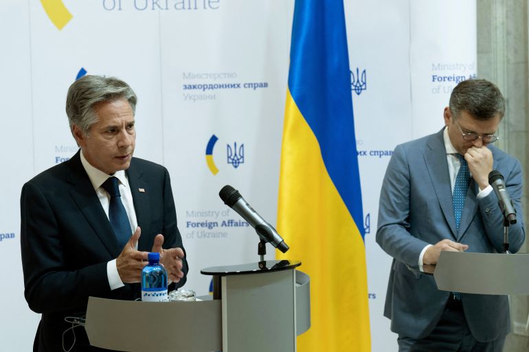 Minister Dmytro Kuleba and US Secretary of State Antony Blinken