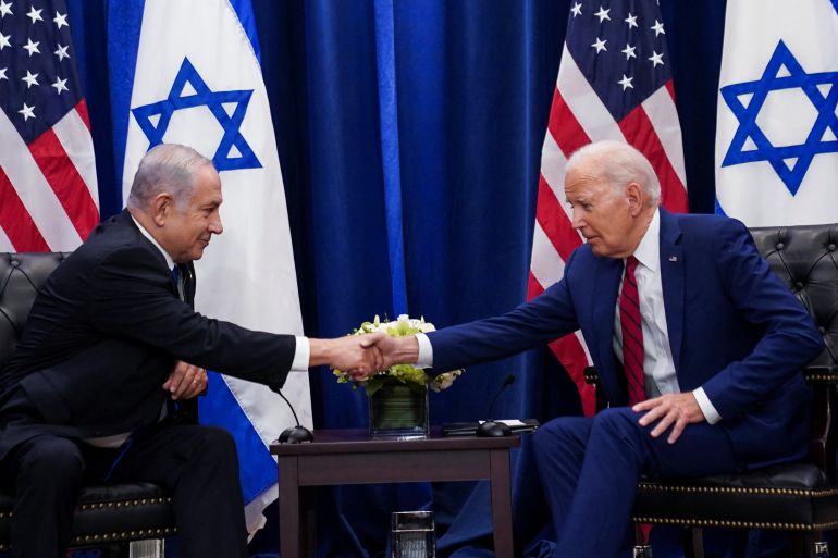 U.S. President Joe Biden holds a bilateral meeting with Israeli Prime Minister Benjamin Netanyahu