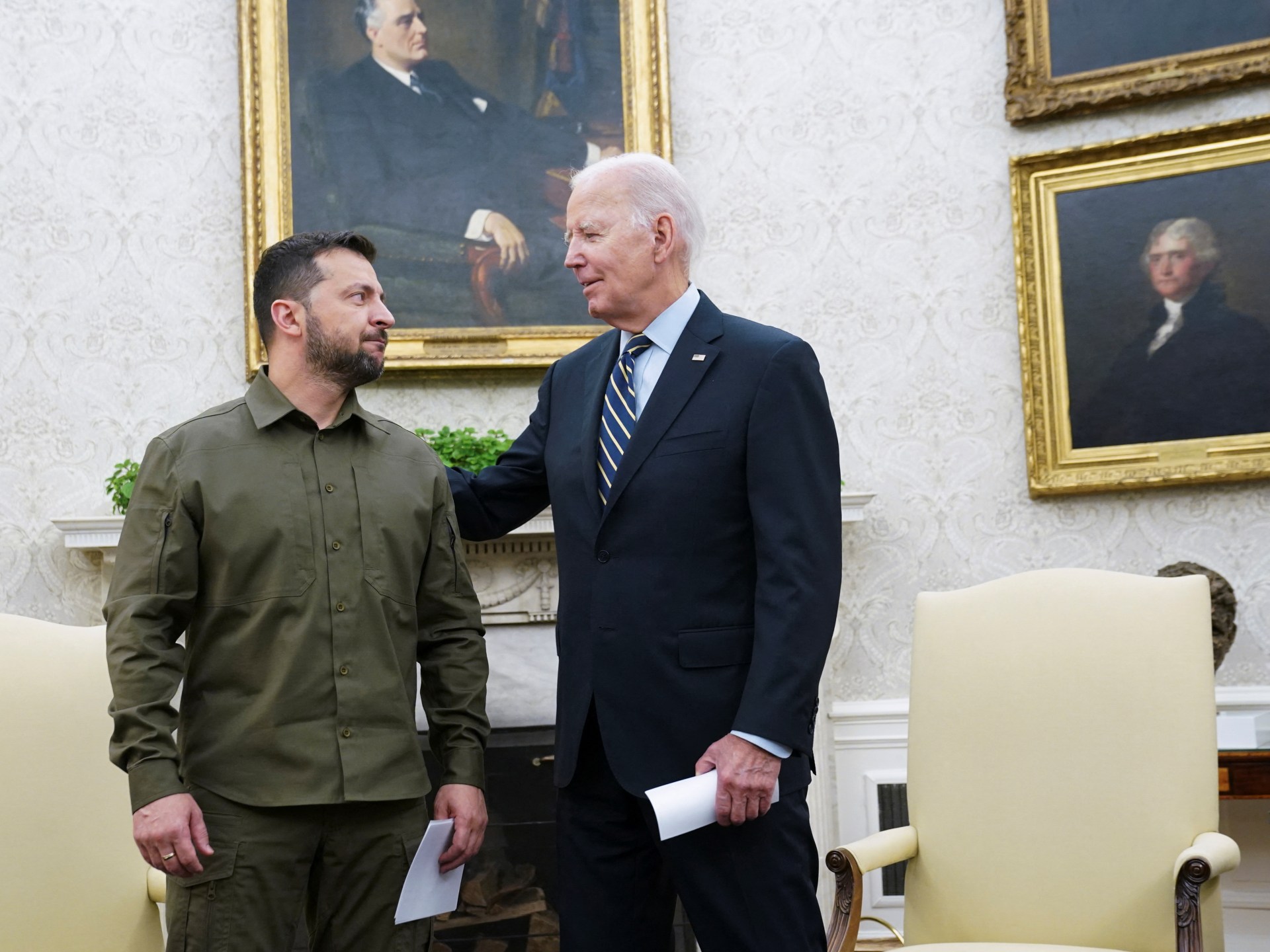 
                            Biden says US ‘will not walk away’ from Ukraine amid budget turmoil