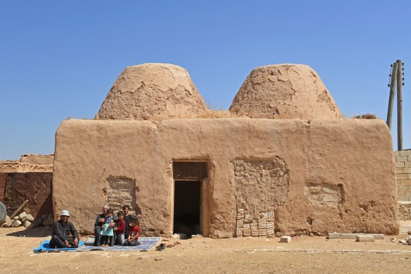 Традиционните къщи от глинени тухли които хората от Северна Сирия