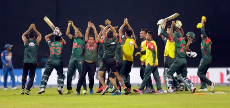 Bangladesh Sri Lanka cricket nagin dance