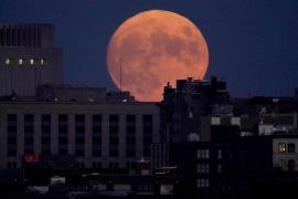 The harvest moon is closest full moon to the autumn equinox [File: Charlie Riedel/AP Photo]