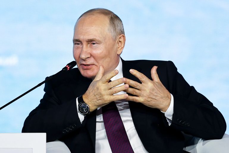 Presidente russo Vladimir Putin