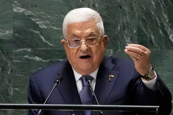 Палестинският президент Махмуд Абас каза на Общото събрание на ООН,