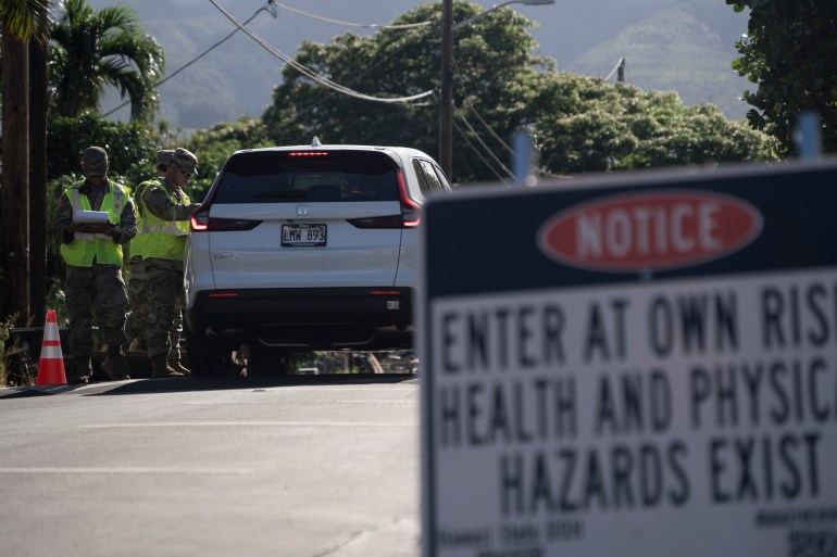 Lahaina residents make their first return to site of deadly West Maui fire | Climate Crisis News
