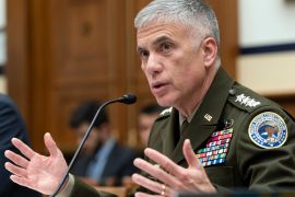 US Cyber Command&#39;s General Paul Nakasone testifies before the House Armed Services Subcommittee hearing on cyberspace operations in March 2023 [File: Jose Luis Magana/AP Photo]