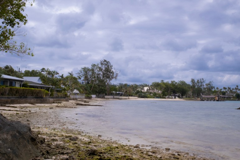 Pango beach, where Shahin and two other victims ran through when escaping from Somon and his associates.