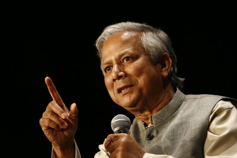 Bangladeshi 2006 Nobel Peace Prize winner Professor Mohammad Yunus