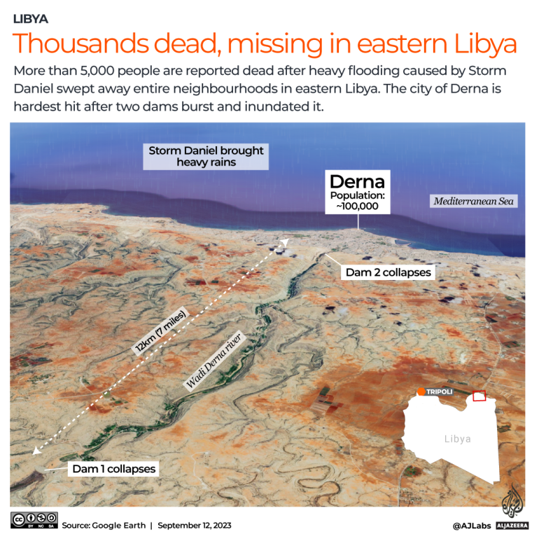 “Disastro di proporzioni epiche”: la procura libica indaga sul crollo mortale di una diga