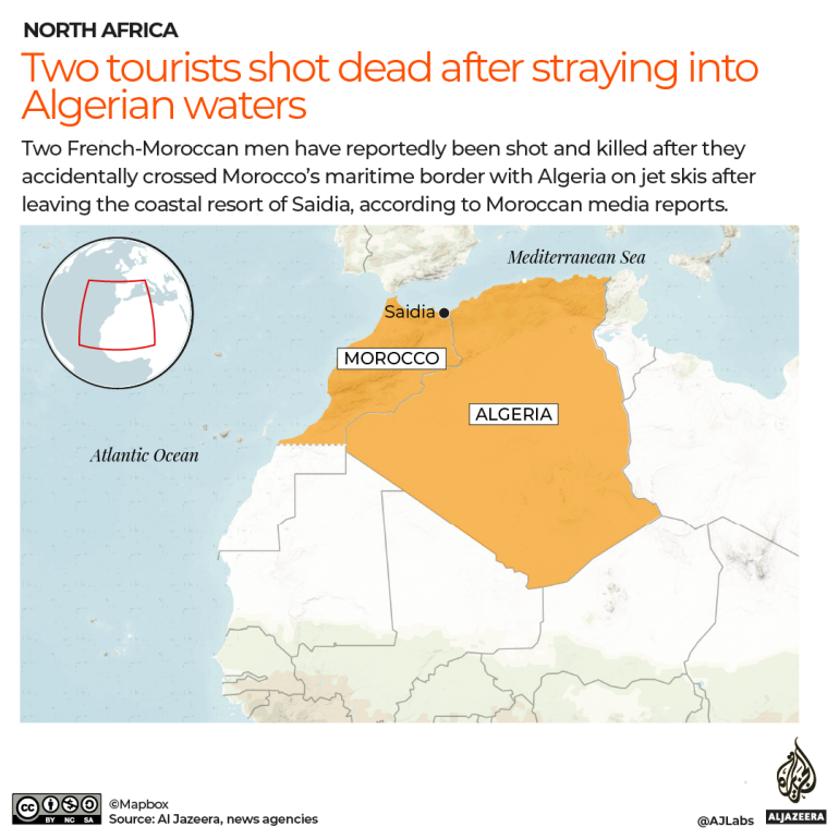 Turistas marroquíes fueron asesinados a tiros después de perderse en aguas de Argelia  Noticias de disputas fronterizas