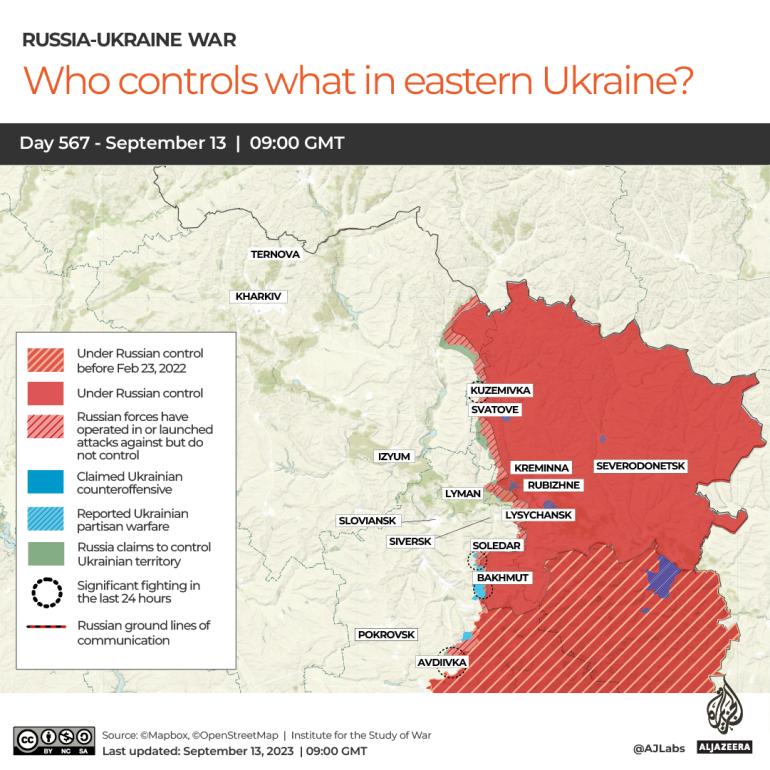Interactivo - Quién controla qué en el este de Ucrania - 1694614161