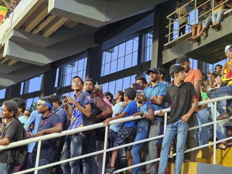 Sri Lanka fans in the stands