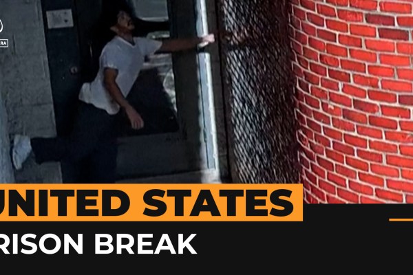 Публикувано е видео, показващо как затворник в Съединените щати бяга