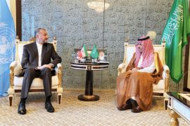 Iran and Saudi foreign ministers meet
