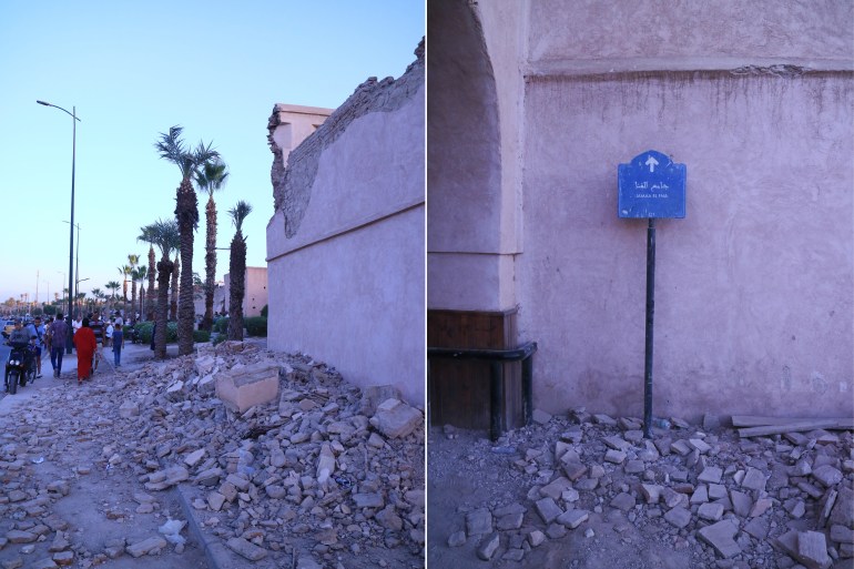 Marrakesh’s old city damaged