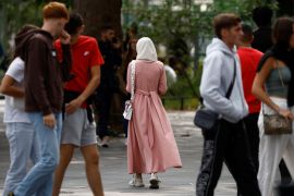 France has enforced various bans on modest wear in public spaces [File: Reuters/Stephane Mahe]
