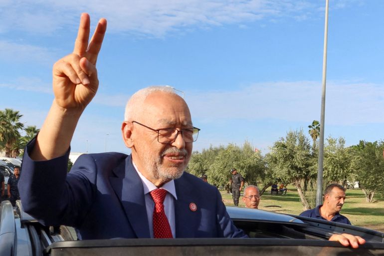 Rached Ghannouchi, leader of the Tunisian "Ennahdha" party
