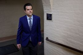 Representative Matt Gaetz of Florida was elected to Congress in 2016 and has forged a reputation for bucking establishment politics [File: Jonathan Ernst/Reuters]