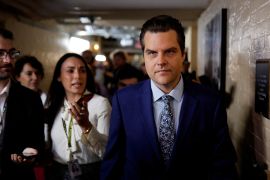 Representative Matt Gaetz of Florida was elected to Congress in 2016 and has forged a reputation for bucking establishment politics [Jonathan Ernst/Reuters]