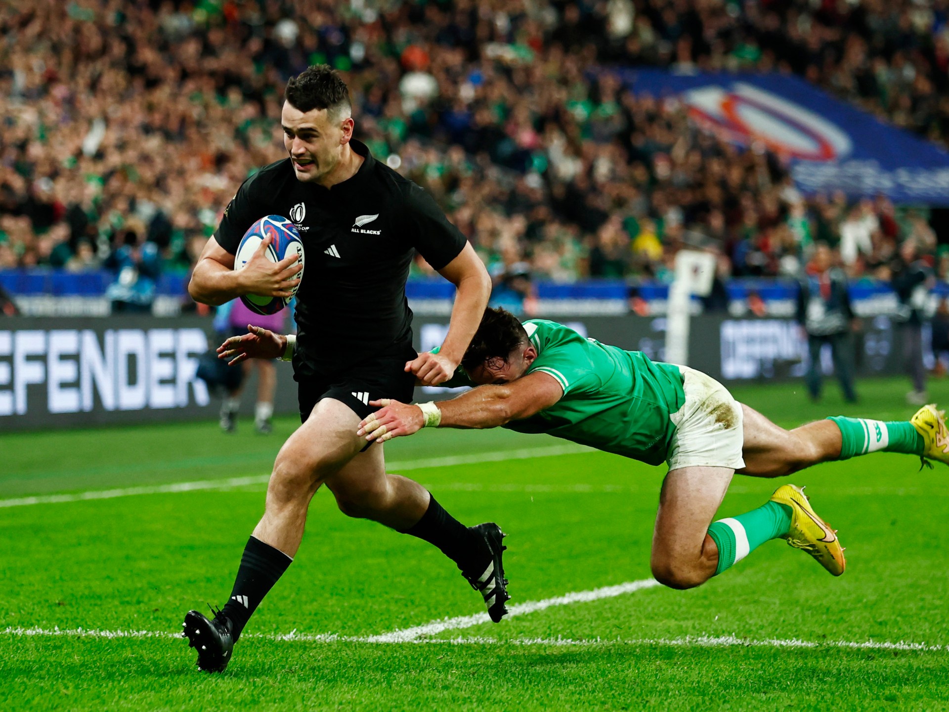 New Zealand beat Ireland in epic Rugby World Cup quarterfinal