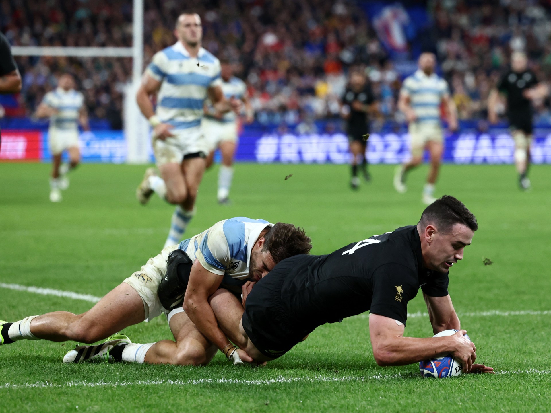 New Zealand crush Argentina to reach record fifth Rugby World Cup final
