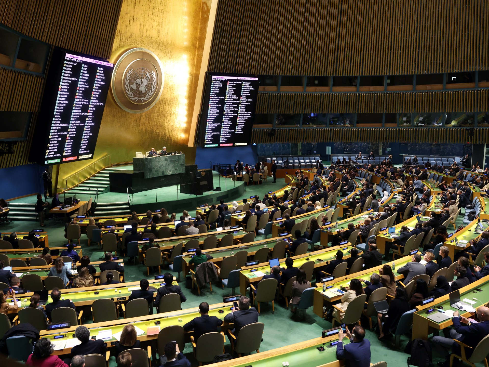 L’Assemblea Generale delle Nazioni Unite chiede una tregua umanitaria nella guerra tra Israele e Gaza: come hanno votato i paesi |  Notizie sul conflitto israelo-palestinese