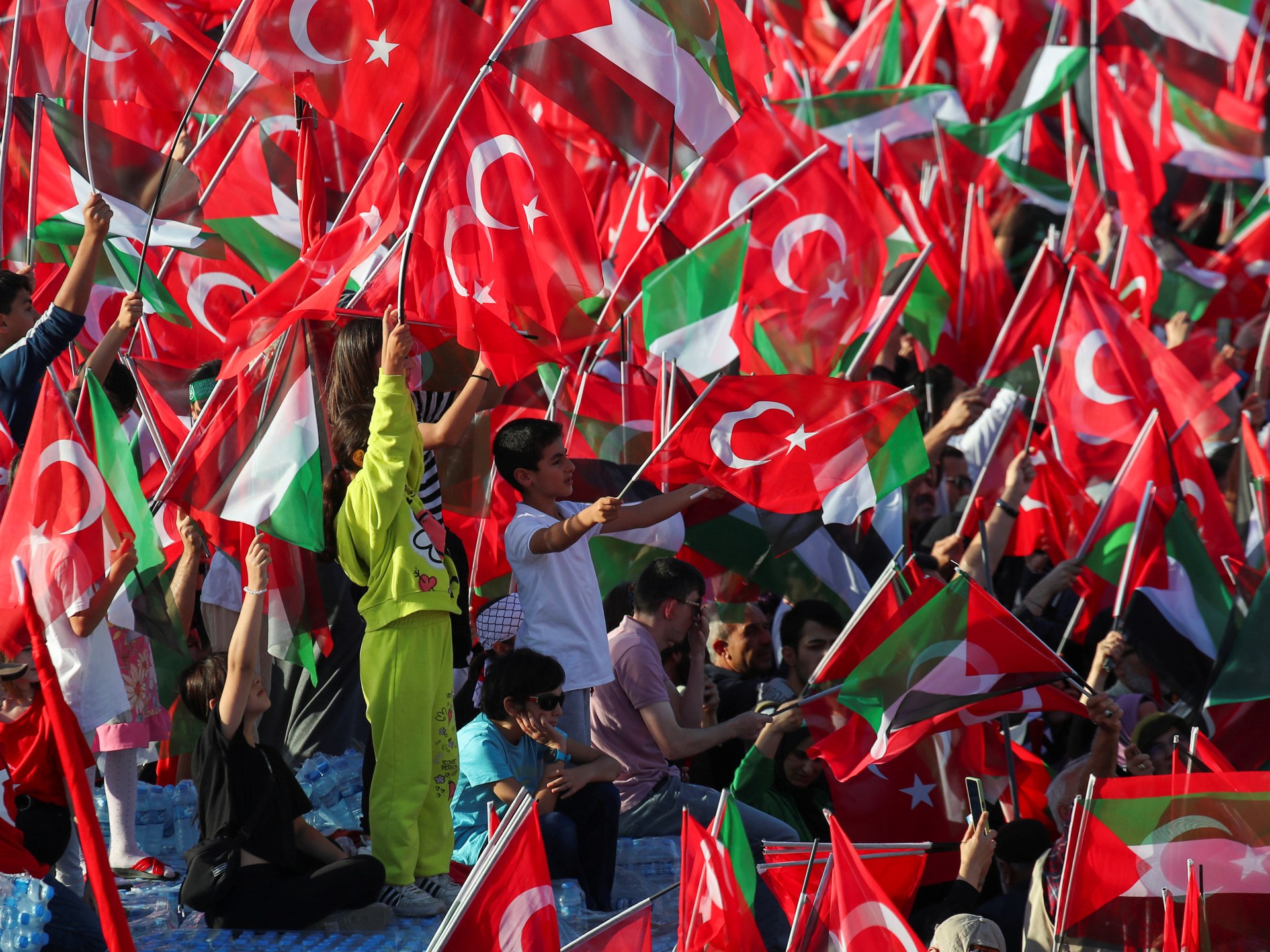 Turkey’s Erdogan tells pro-Palestinian rally Israel is ‘an occupier’