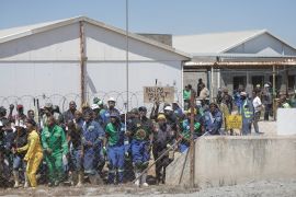 Mineworkers in South Africa