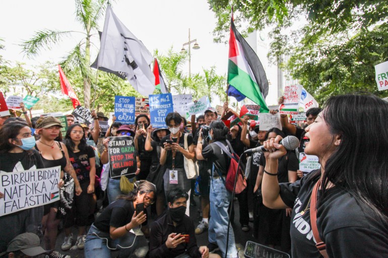 Filipino protest for palestine