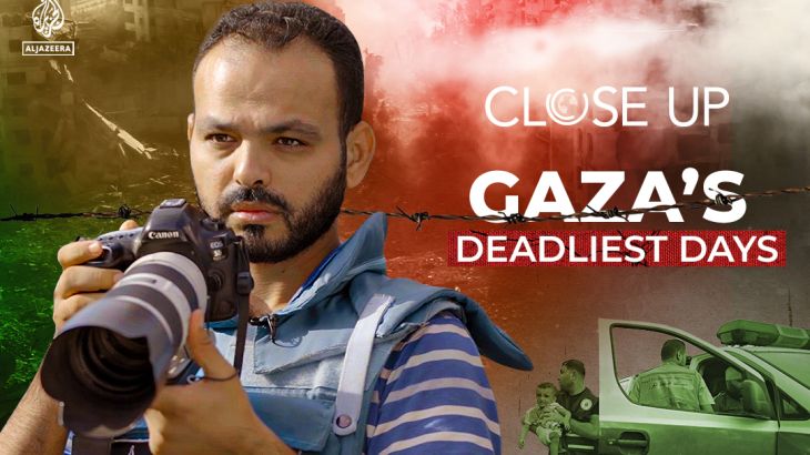 This Palestinian photojournalist risks his life to document the deadliest Israeli assault Gaza has ever seen.