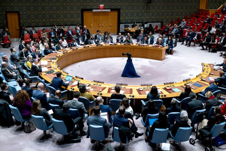 Una riunione del Consiglio di Sicurezza dell'ONU