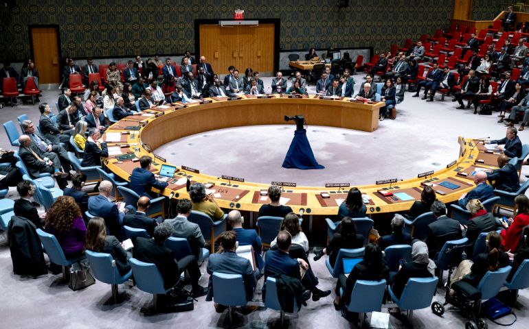 A meeting of the UN Security Council