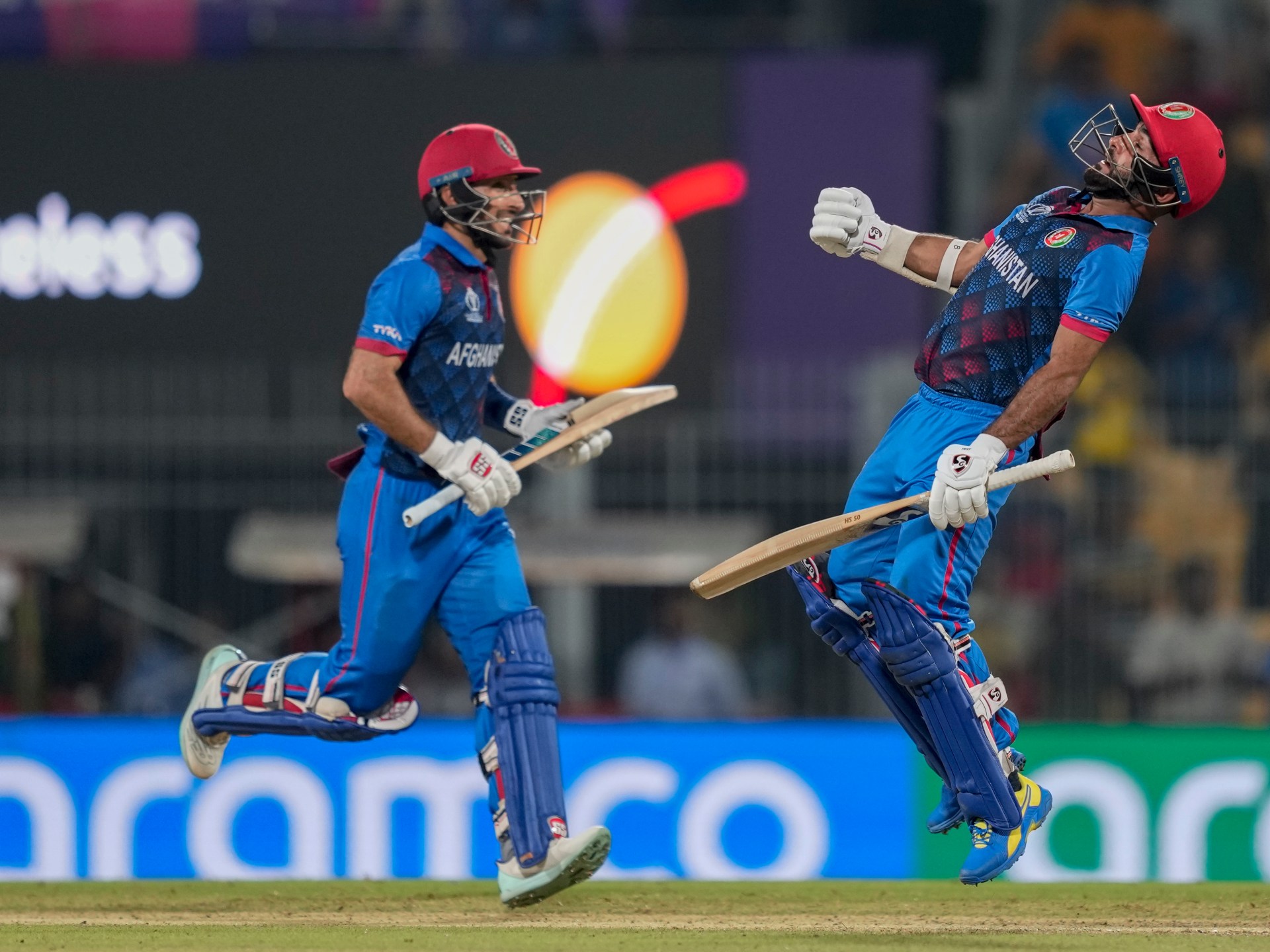 Afghanistan shocks rivals Pakistan in historic Cricket World Cup win |  ICC Cricket World Cup News