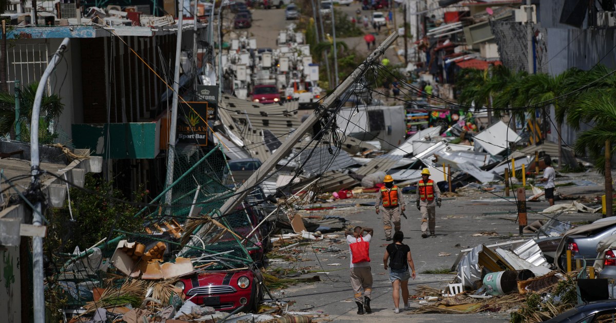 Huracán Otis deja estela de destrucción en Acapulco, México |  noticias del tiempo