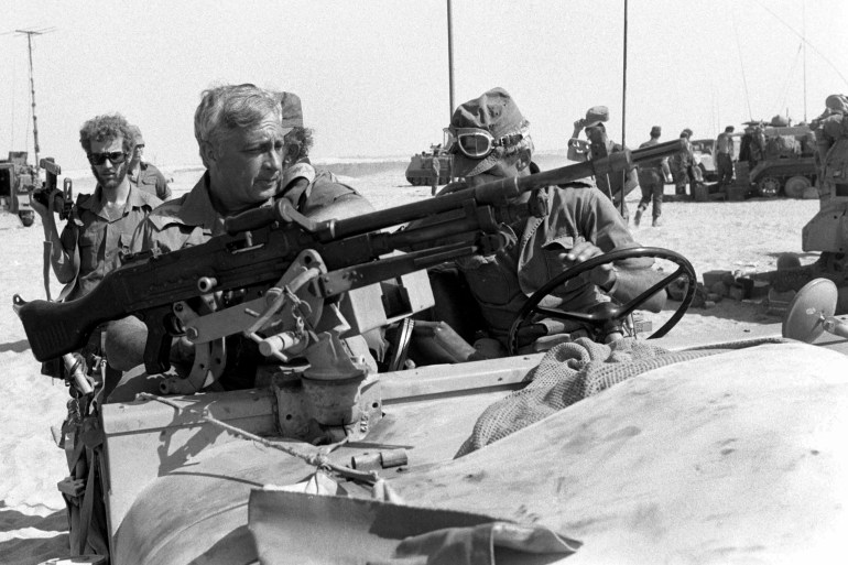 Israeli army Southern Command General Ariel Sharon