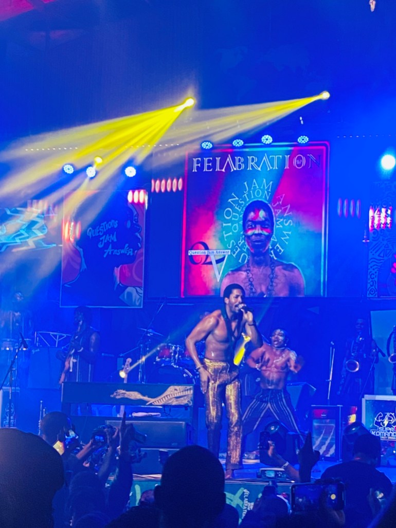 Made Kuti, musician and grandson of Fela Kuti, performs at Felabration, October 13, 2023