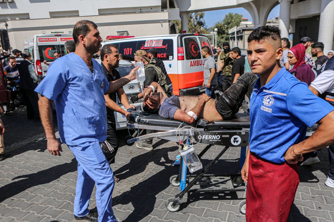 Scenes of Al-Shifa Hospital in Gaza City