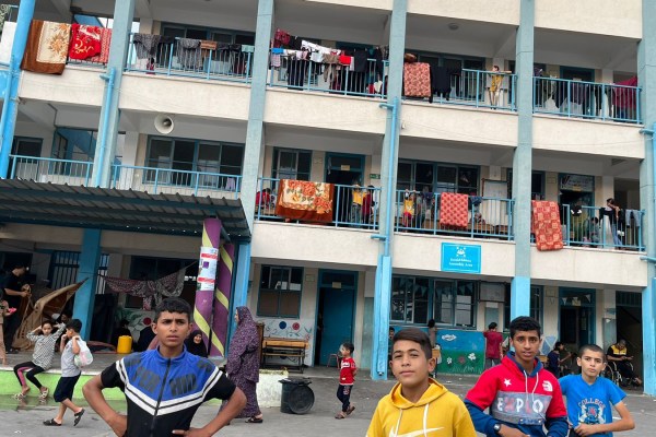 Ал-Магази, Ивицата Газа – Дни след като училище на UNRWA