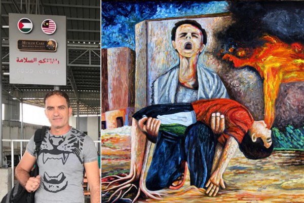Художник от Газа, който отива в Ирландия, се озовава в капан в Рафа от израелски бомби
