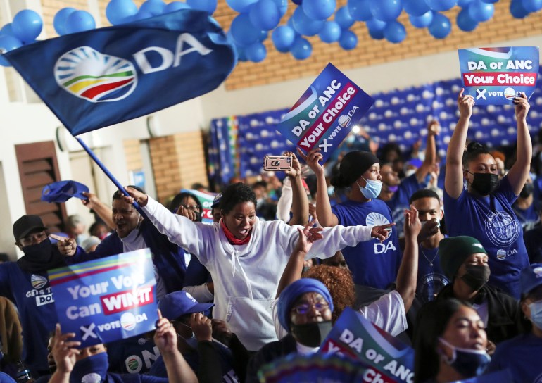 DA supporters in Cape Town