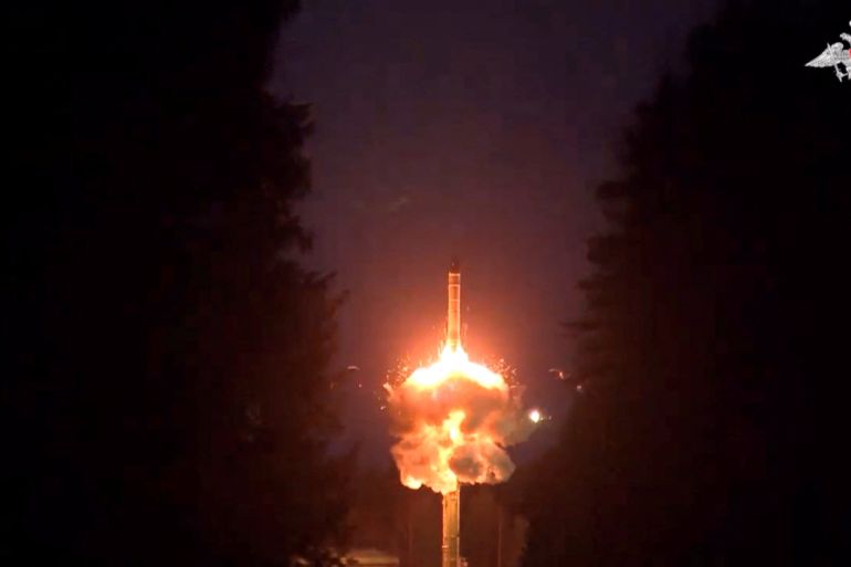Russia's missile test launch