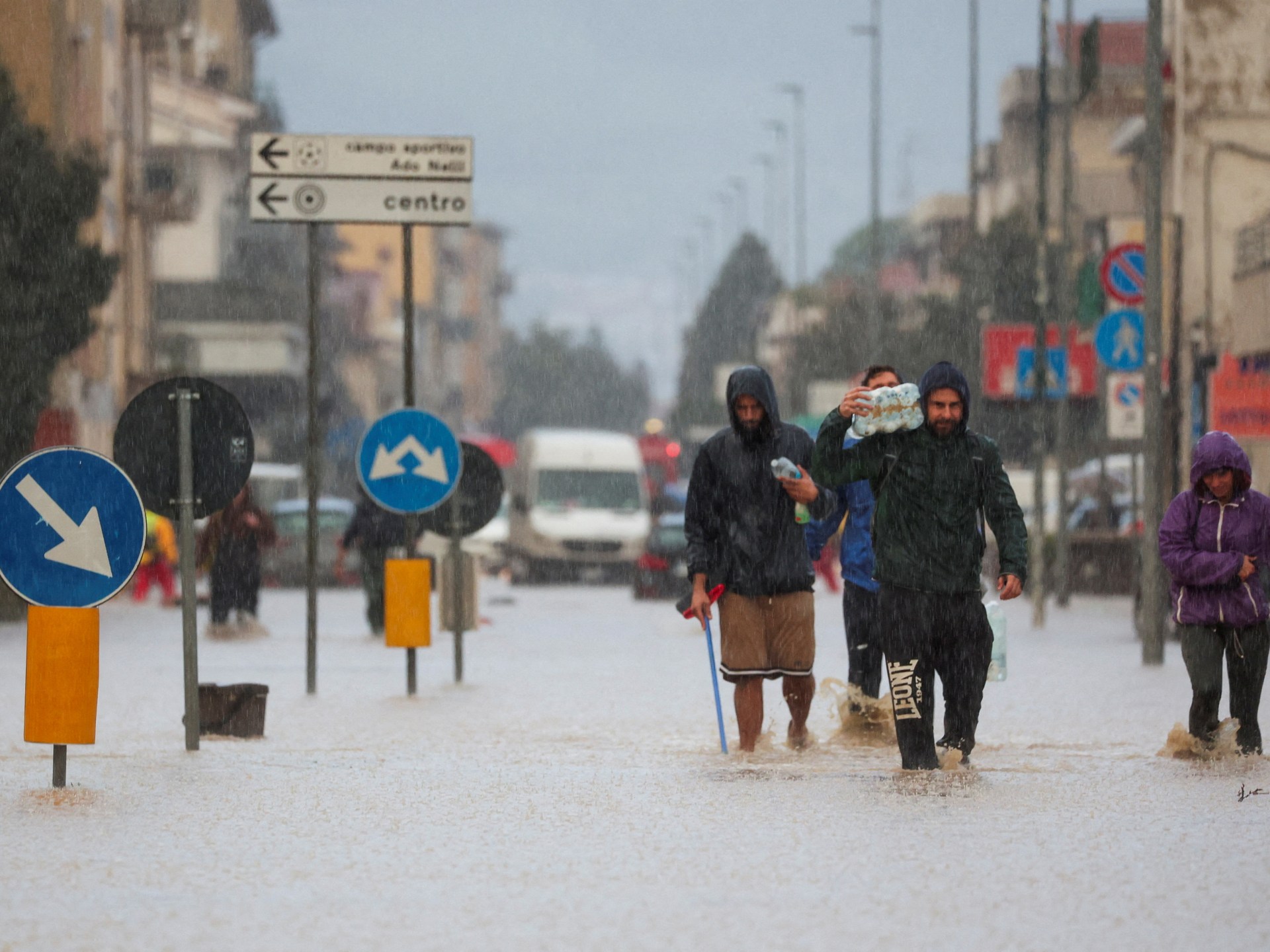 At least six dead in Italy as heavy rain, high winds sweep Europe