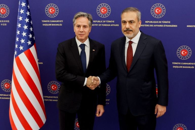 Il massimo diplomatico americano Blinken incontra il ministro turco per i duri colloqui tra Israele e Gaza