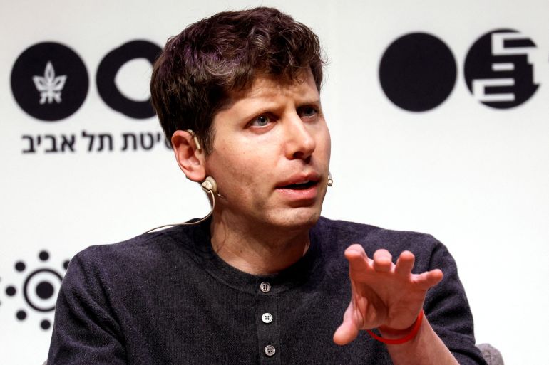 FILE PHOTO: Sam Altman, CEO of Microsoft-backed OpenAI and ChatGPT creator speaks during a talk at Tel Aviv University in Tel Aviv, Israel June 5, 2023. REUTERS/Amir Cohen/File Photo
