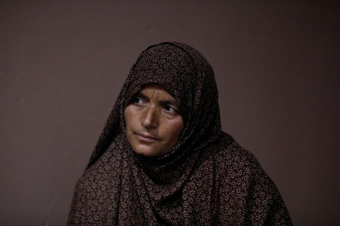Zahra Ramzan, 40, at her home in Chalt village, in the Karakoram mountain range in the Gilgit-Baltistan region of Pakistan.
